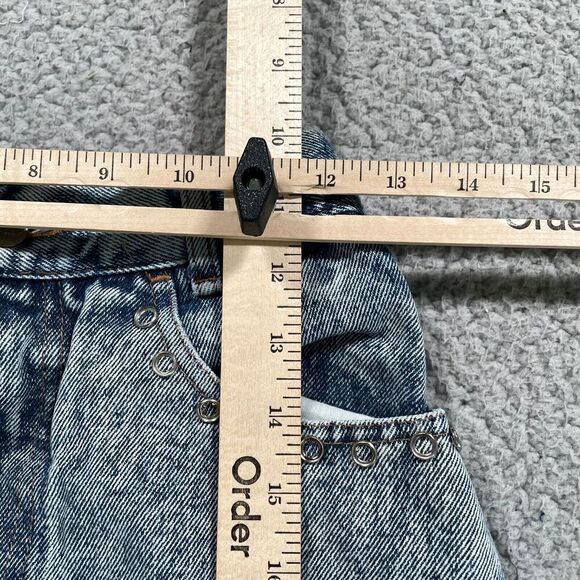 Vintage Jean Skirt Women's Denim No problem jeweled Acid Wash Size 3/4 - Picture 5 of 8